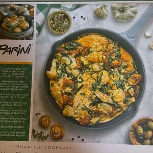 Gray Enameled Cookware Skillet